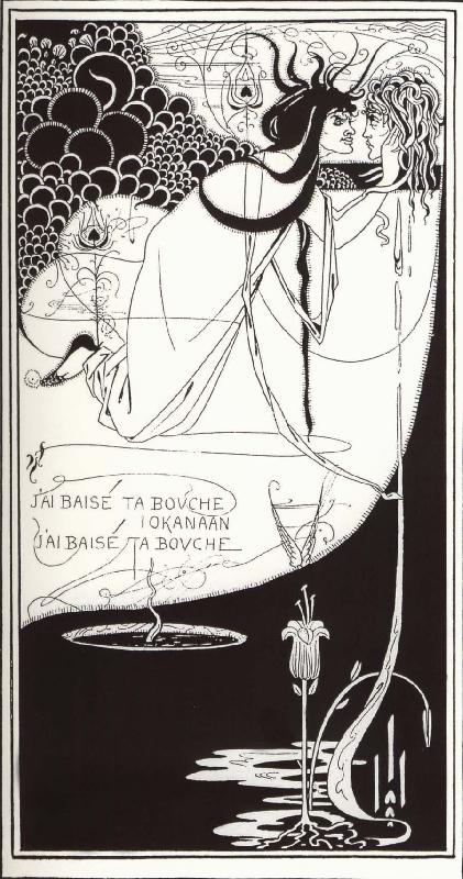 Aubrey Beardsley I have kissed your mouth lokanaan